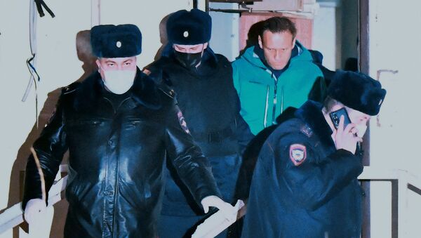 Отдел полиции, где находится задержанный А. Навальный - Sputnik Узбекистан