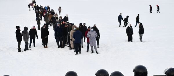 Несанкционированные акции сторонников А. Навального - Sputnik Узбекистан