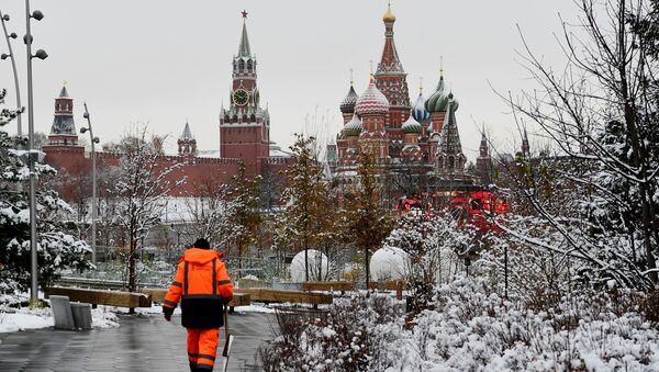 Снег в Москве  - Sputnik Ўзбекистон