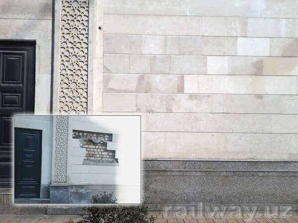 Фасадная часть станции метро Бекат-2 кольцевой линии метро Ташкента - Sputnik Узбекистан