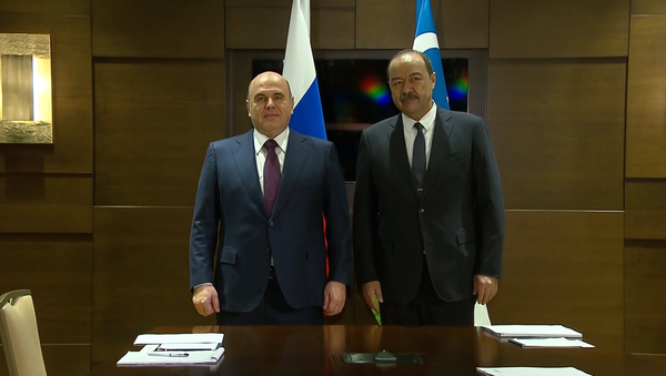 Встреча премьер-министра Узбекистана Абдуллы Арипова и главы правительства РФ Михаила Мишустина - Sputnik Узбекистан