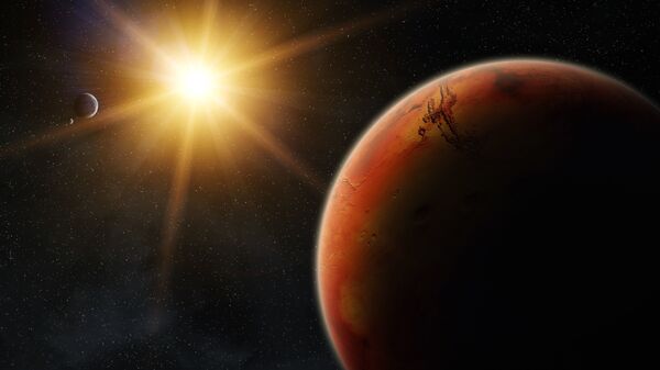 Марс во время восхода солнца - Sputnik Ўзбекистон