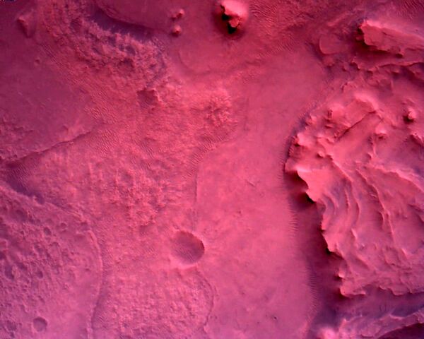 НАСАнинг Perseverance Mars Rover қурилмаси  Rover Down-Look Camera ёрдамида олган сурати - Sputnik Ўзбекистон