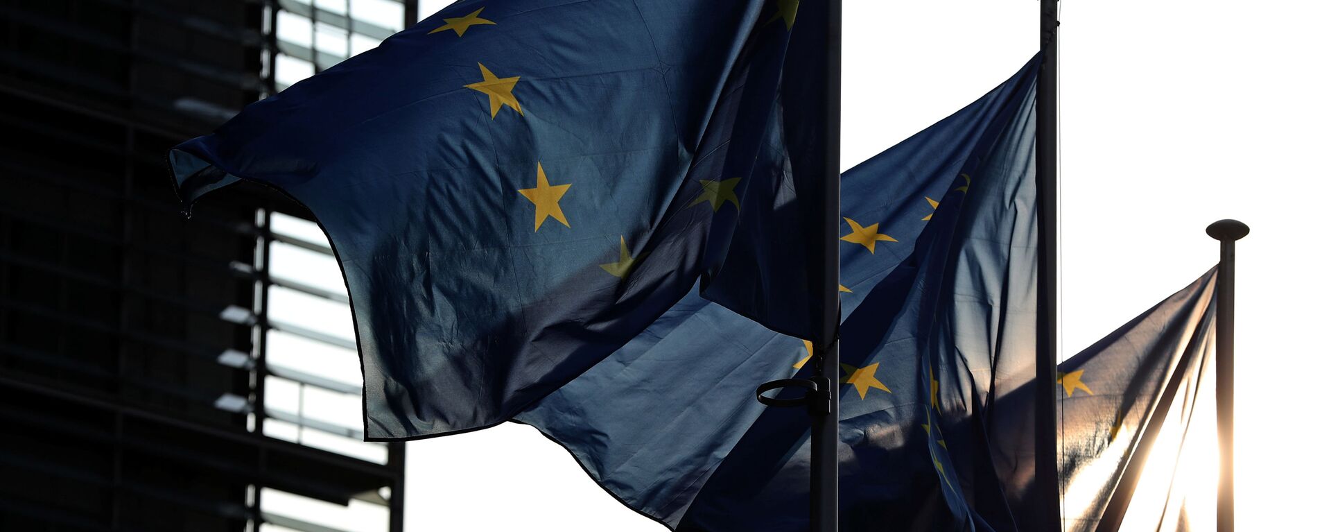 Флаги ЕС в Брюсселе - Sputnik Узбекистан, 1920, 08.09.2021