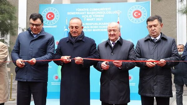 Церемония открытия генконсульства Турции в Самарканде - Sputnik Узбекистан