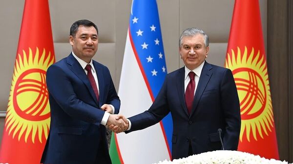Президенты Кыргызстана и Узбекистана Садыр Жапаров и Шавкат Мирзиёев, архивное фото - Sputnik Узбекистан