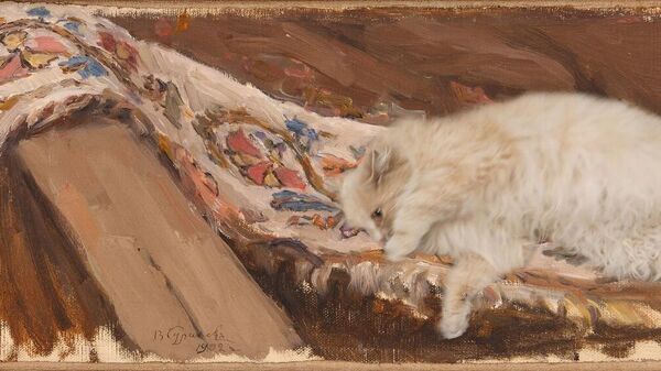 Музейная кошка Алиса на полотнах Василия Сурикова - Sputnik Узбекистан