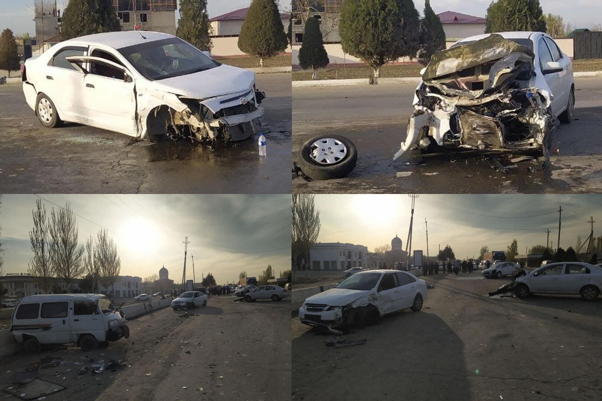 В Андижанской области столкнулись четыре авто — фото - Sputnik Узбекистан, 1920, 05.04.2021
