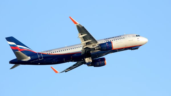 Samolet Airbus A320 aviakompanii Aeroflot - Sputnik O‘zbekiston