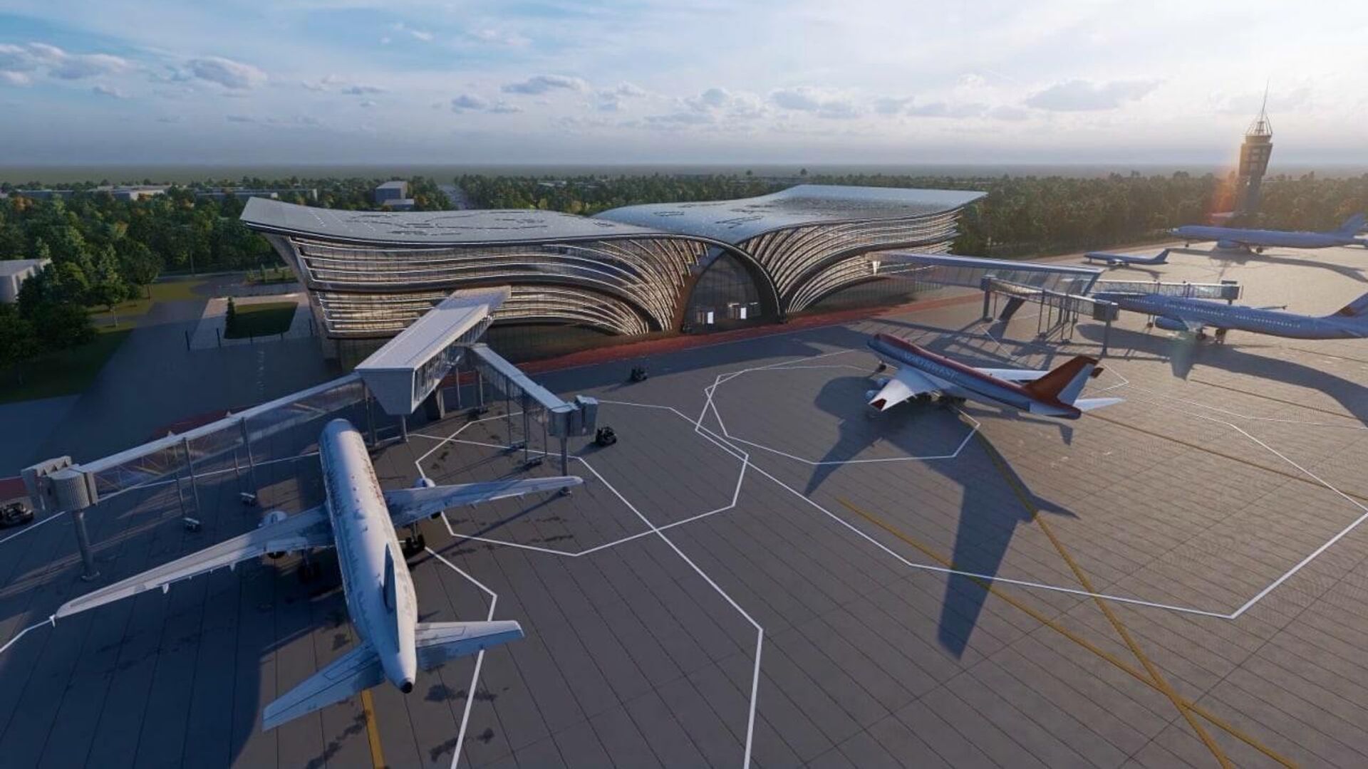 Проект по модернизации и эксплуатации международного аэропорта Самарканда - Sputnik Узбекистан, 1920, 21.09.2021