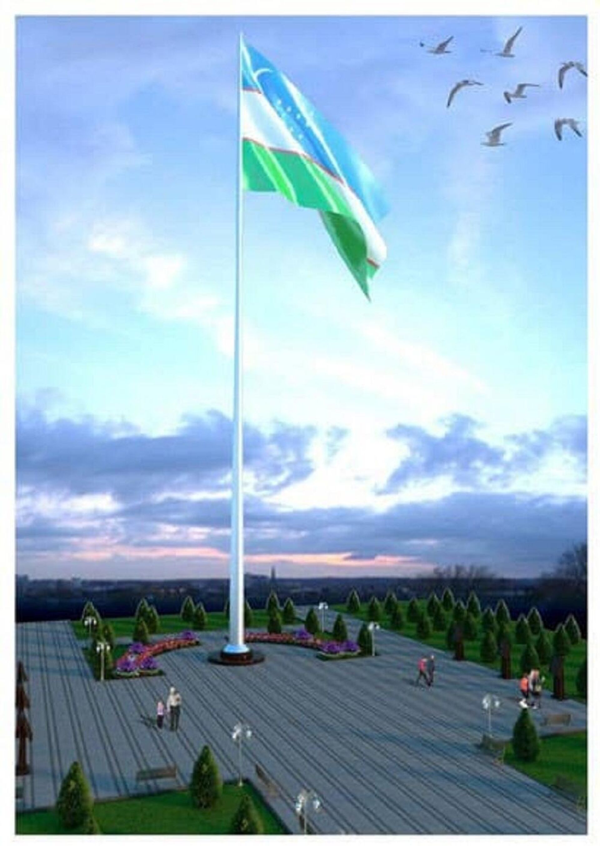 V Karshiu stanovat flag stoimostyu 1,35 mlrd sumov  - Sputnik O‘zbekiston, 1920, 29.04.2021