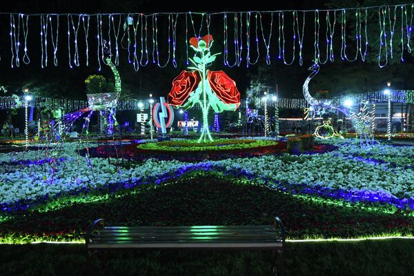 За свою 60-летнию историю фестиваль стал визитной карточкой Намангана, который в республике именуют городом цветов - Sputnik Узбекистан