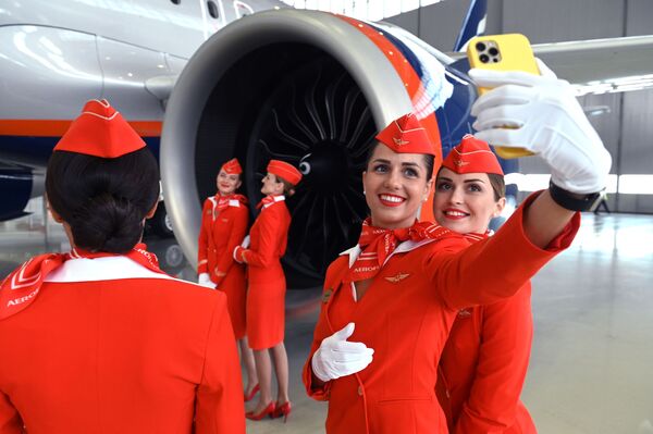 &quot;Aeroflot&quot;ning yangi Airbus A321/320neo samolyotlari taqdimot marosimi - Sputnik O‘zbekiston