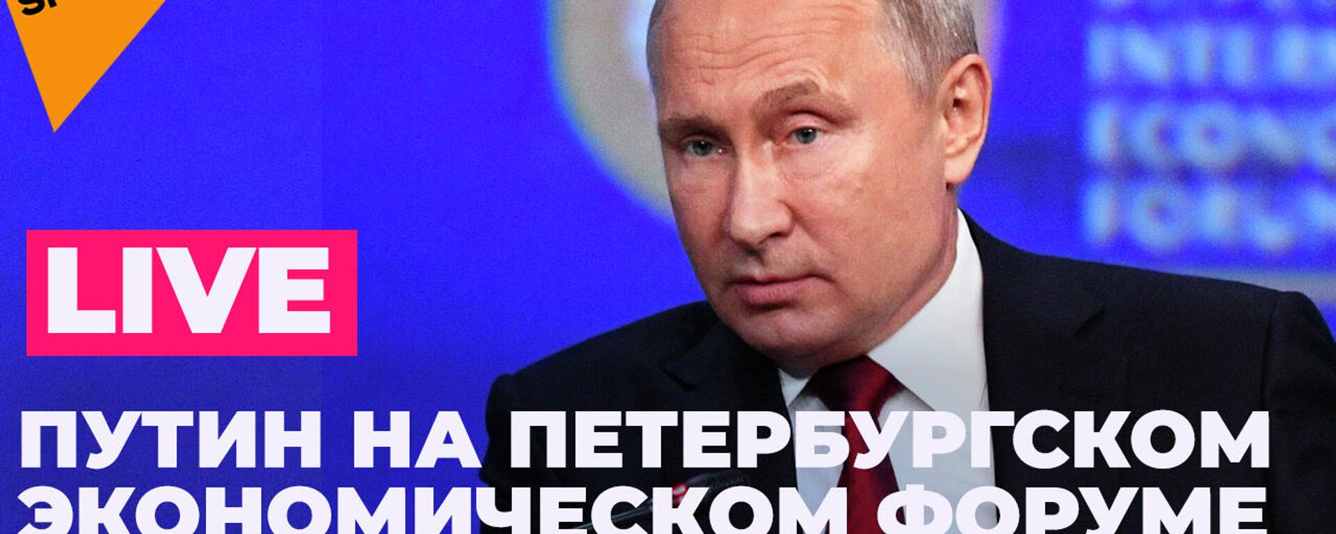 Владимир Путин выступает на ПМЭФ: LIVE - Sputnik Узбекистан, 1920, 04.06.2021