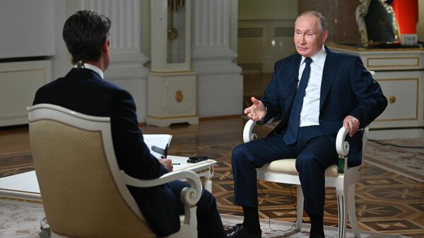 Президент РФ В. Путин дал интервью американской телекомпании NBC - Sputnik Ўзбекистон