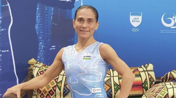 Oksana Chusovitina na Kubke mira po sportivnoy gimnastike v Katare - Sputnik O‘zbekiston