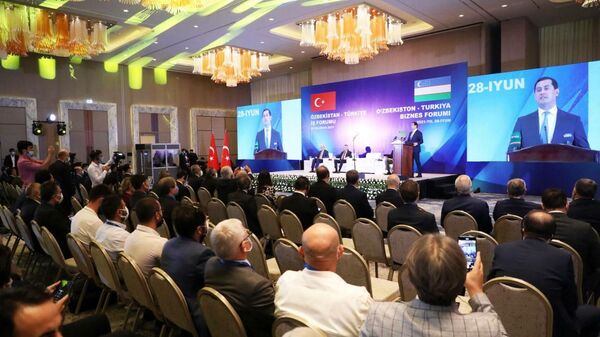 Узбекско-турецкий бизнес-форум в Ташкенте - Sputnik Узбекистан