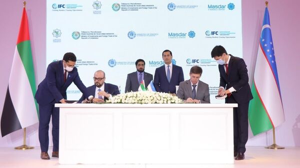 С компанией Masdar подписаны соглашения по двум солнечным электростанциям - Sputnik Ўзбекистон