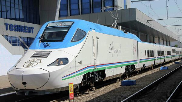 Презентация нового поезда Афросиаб в Ташкенте - Sputnik Узбекистан