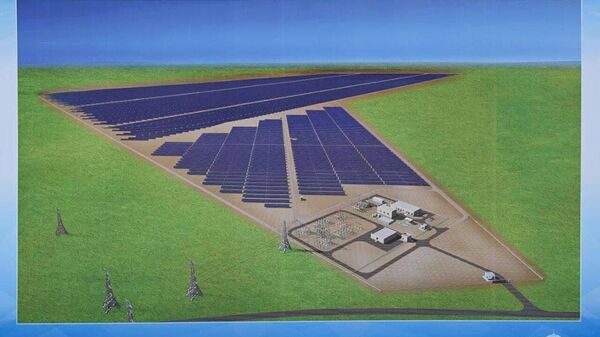 Солнечная электростанция в Навойиской области - Sputnik Узбекистан