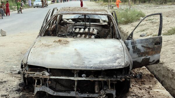Взорванный автомобиль в Кабуле - Sputnik Ўзбекистон