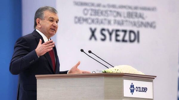 Shavkat Mirziyoyev vistupayet na syezde Liberalno-demokraticheskoy partii Uzbekistana - Sputnik O‘zbekiston