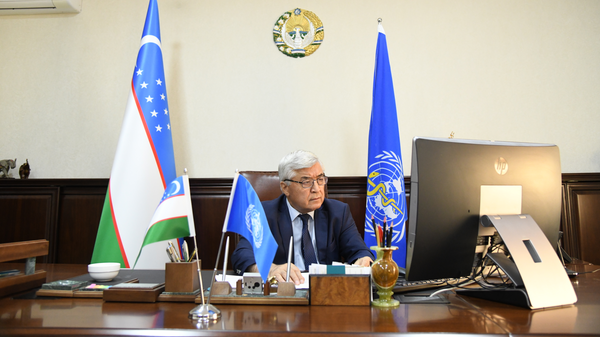 Министр здравоохранения Узбекистана Абдухаким Хаджибаев на 71 сессии Европейского регионального комитета ВОЗ - Sputnik Узбекистан