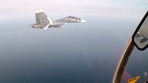 Istrebiteli Su-30SM unichtojili komandnie punkti protivnika pod Kaliningradom - Sputnik O‘zbekiston