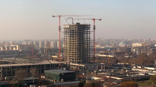 Строительство самого высокого здания в Ташкенте Nest One - Sputnik Ўзбекистон