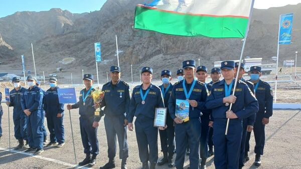 Команда МЧС Узбекистана приняли участие на международных учениях Казспас-2021 - Sputnik Узбекистан