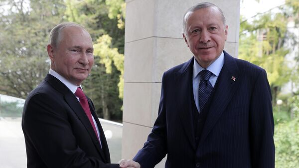 Prezident RF V. Putin provel peregovori s prezidentom Tursii R. Erdoganom - Sputnik O‘zbekiston