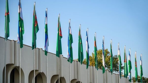 Flagi Uzbekistana va Turkmenistana - Sputnik O‘zbekiston