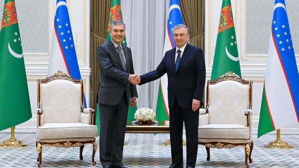 В резиденции Куксарой состоялась церемония официальной встречи Президента Туркменистана - Sputnik Ўзбекистон