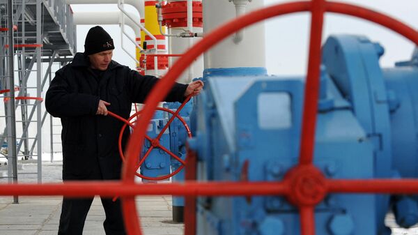 Работник газовой компании Нафтогаз - Sputnik Узбекистан