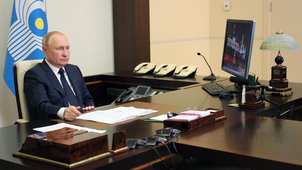 Президент РФ принял участие в заседании Совета глав государств - участников СНГ - Sputnik Узбекистан