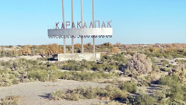 Вывеска на въезде в Каракалпакстан - Sputnik Узбекистан