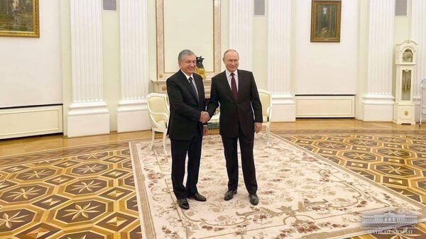 Встреча президента Узбекистана Шавката Мирзиёева с президентом РФ Владимиром Путиным - Sputnik Ўзбекистон
