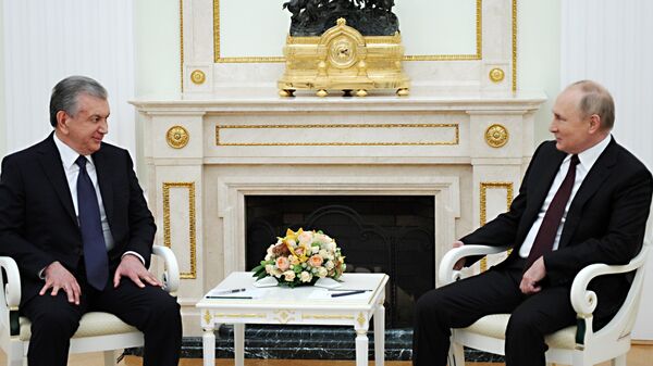 Президент РФ В. Путин встретился с президентом Узбекистана Ш. Мирзиёевым - Sputnik Узбекистан