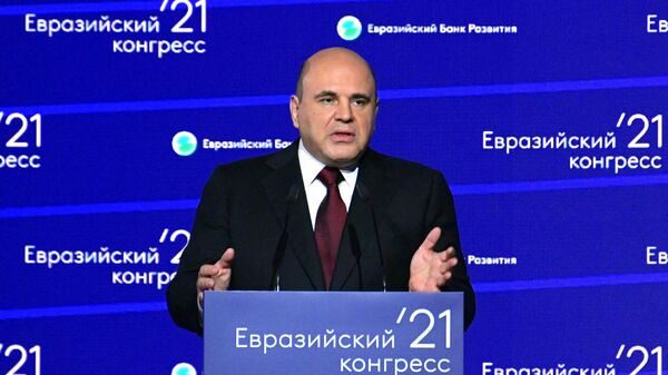 Predsedatel pravitelstva RF M. Mishustin prinyal uchastiye v rabote II Yevraziyskogo kongressa - Sputnik Oʻzbekiston