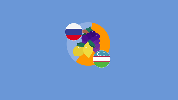 Экспорт овощей и фруктов из Узбекистана в Россию - Sputnik Ўзбекистон
