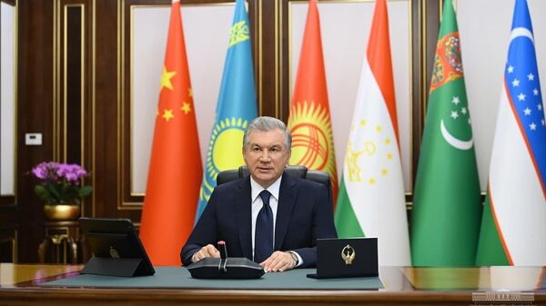 Prezident Shavkat Mirziyoyev vistupil v ramkax sammita Sentralnaya Aziya - Kitay - Sputnik O‘zbekiston