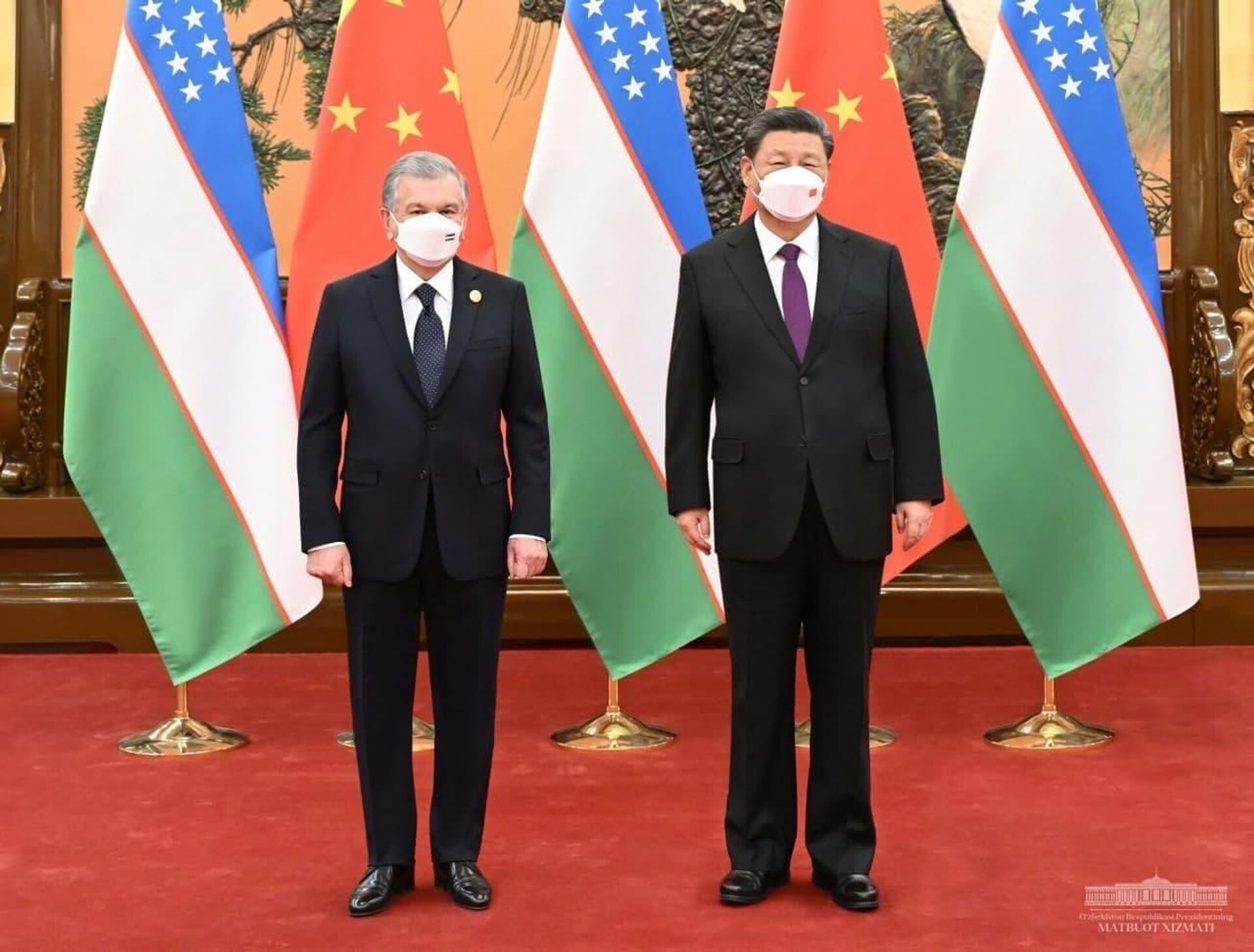 V Pekine prezident Shavkat Mirziyoyev vstretilsya s predsedatelem KNR Si Szinpinom. - Sputnik O‘zbekiston, 1920, 05.02.2022