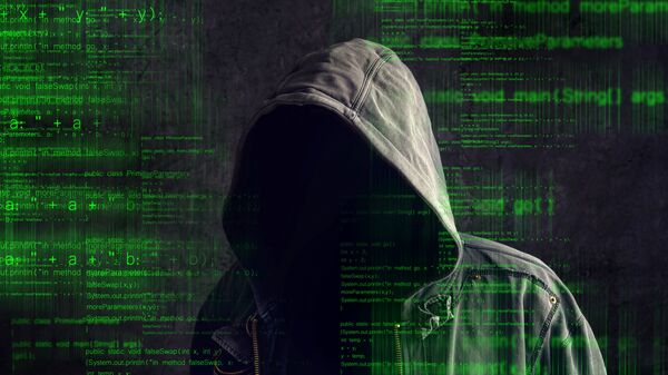 Безликий анонимный хакер в капюшоне - Sputnik Ўзбекистон