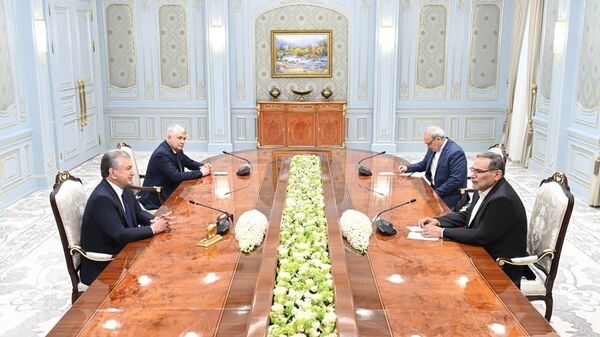 Президент Шавкат Мирзиёев принял делегацию Исламской Республики Иран во главе с секретарем Высшего совета национальной безопасности Али Шамхани - Sputnik Узбекистан