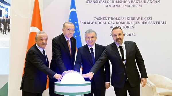Президенты Узбекистана и Турции запустили электростанцию в Кибрае - Sputnik Узбекистан