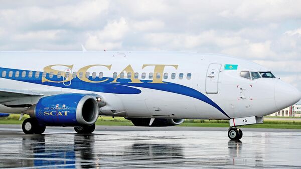 Самолет Boeing 737 авиакомпании SCAT Airlines в аэропорту Внуково имени А.Н. Туполева - Sputnik Узбекистан