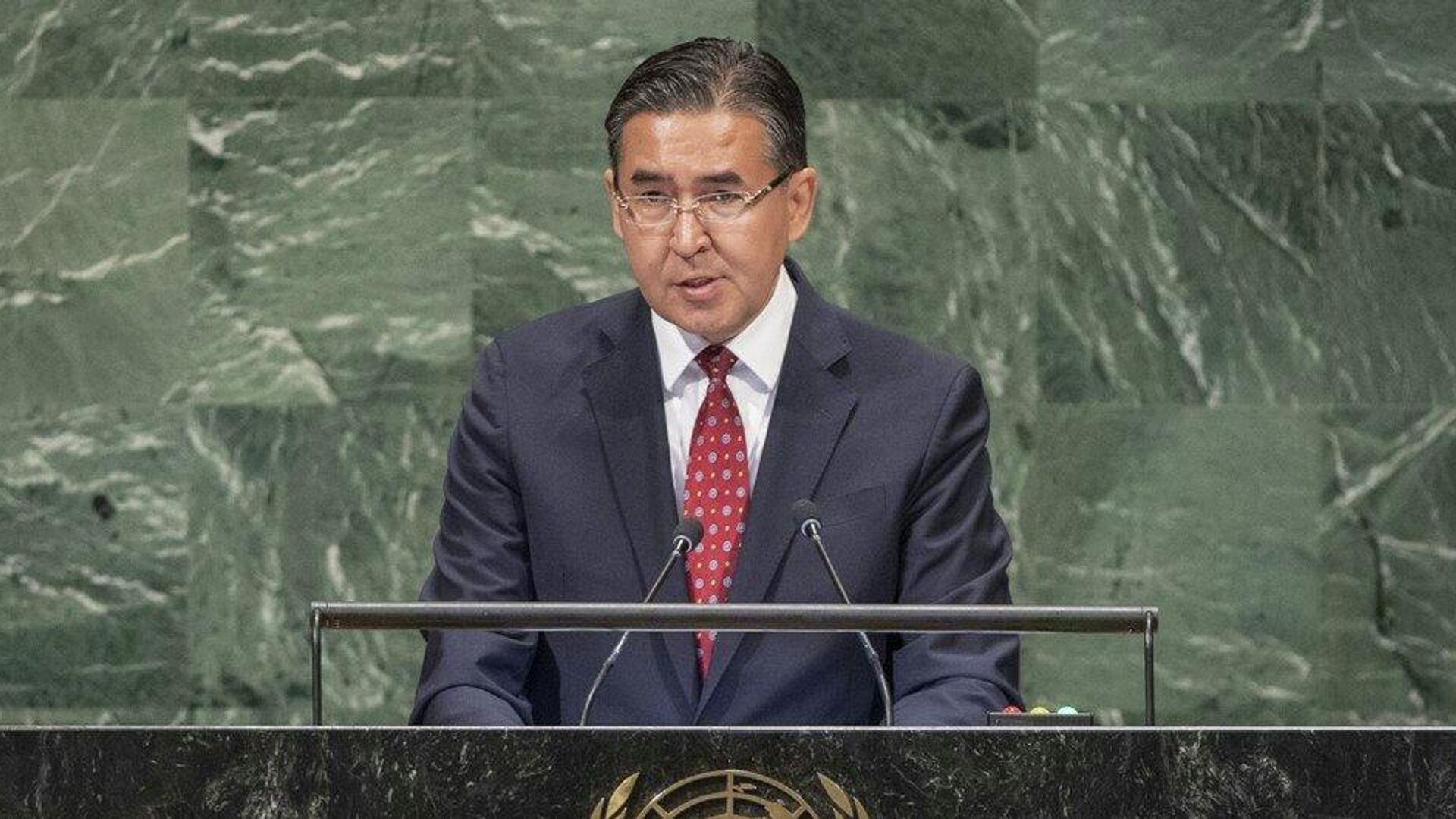 Постоянный представитель Республики Узбекистан при ООН Бахтиер Ибрагимов на 73-й сессии Генассамблеи ООН - Sputnik Узбекистан, 1920, 08.04.2022