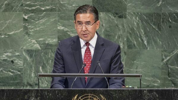 Постоянный представитель Республики Узбекистан при ООН Бахтиер Ибрагимов на 73-й сессии Генассамблеи ООН - Sputnik Узбекистан