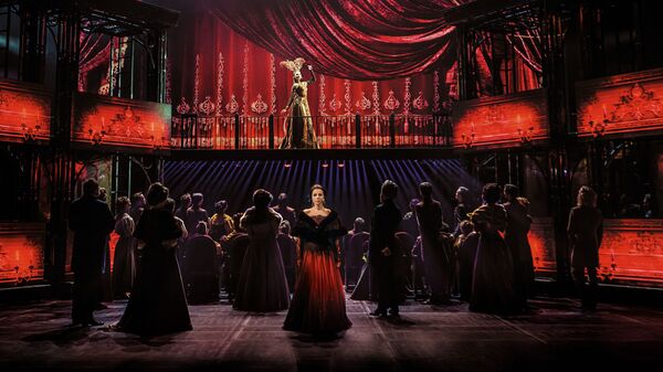 Сцена из мюзикла Анна Каренина в театре Московская оперетта в Москве, архивное фото - Sputnik Узбекистан