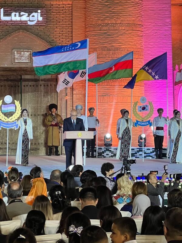 Церемония открытия Международного фестиваля &quot;Лазги&quot;. - Sputnik Узбекистан